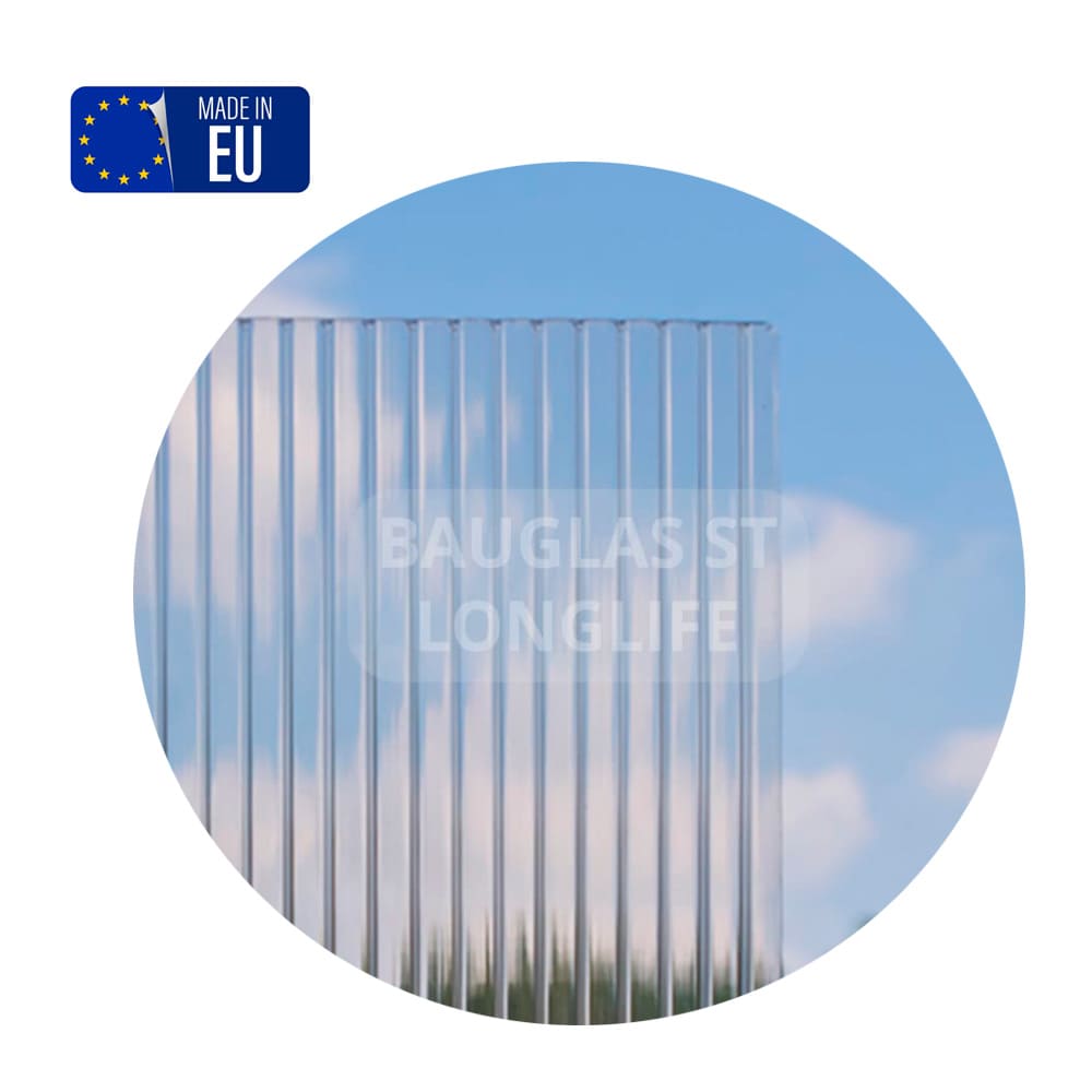 сотовий полікарбонат 8мм прозорий 1УФ BAUGLAS ST LONGLIFE PREMIUM